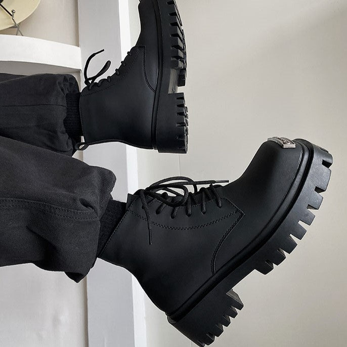 PLATE LACE UP BOOTS MNW1241