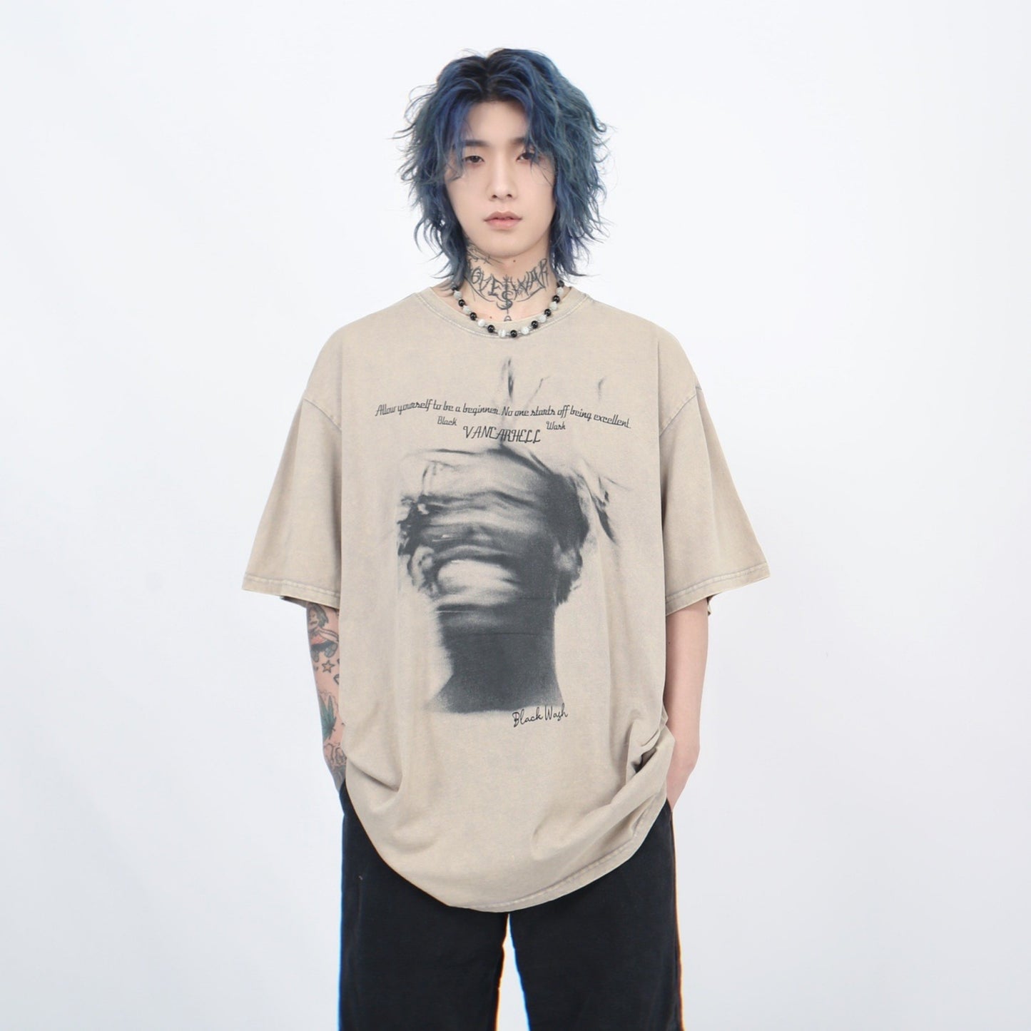 ABSTRACT FACE T-SHIRT MNW1784
