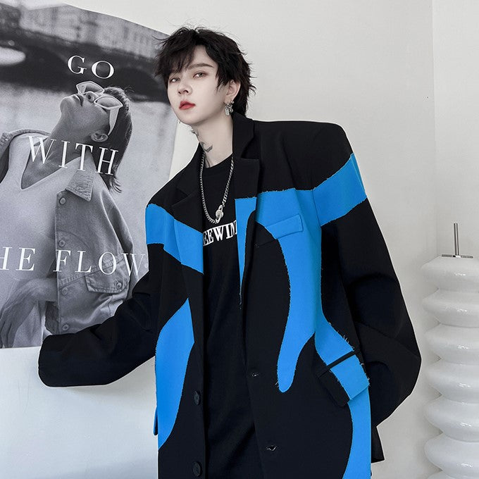 IRREGULAR COLOR JACKET MNW1052