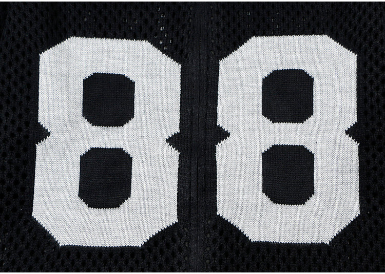 NUMBERING MESH CARDIGAN MNW1922