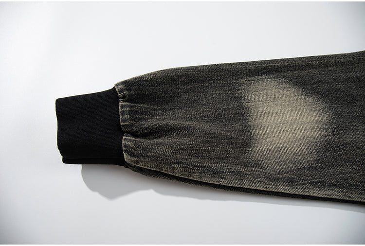 DENIM WASHED HOODIE MNW1929