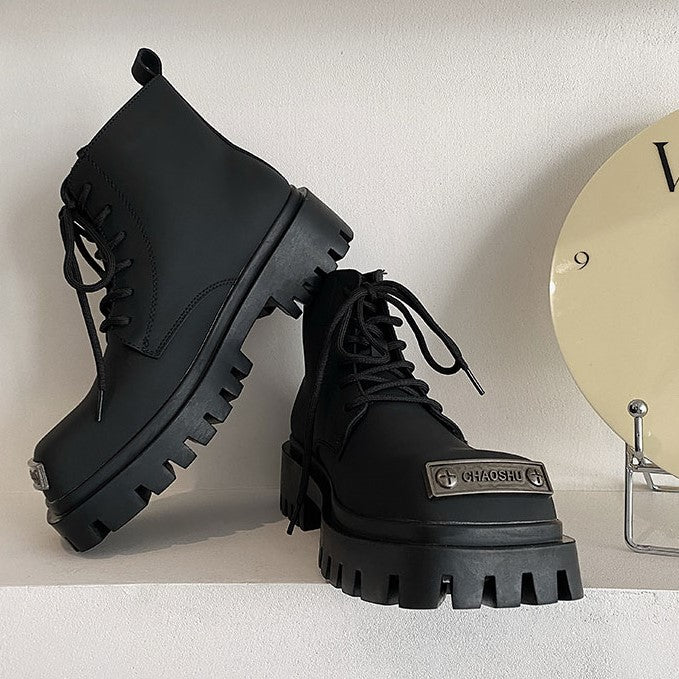 PLATE LACE UP BOOTS MNW1241