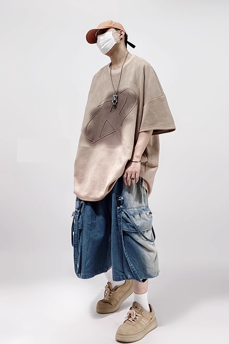 DENIM SHORT CARGO PANTS MNW660