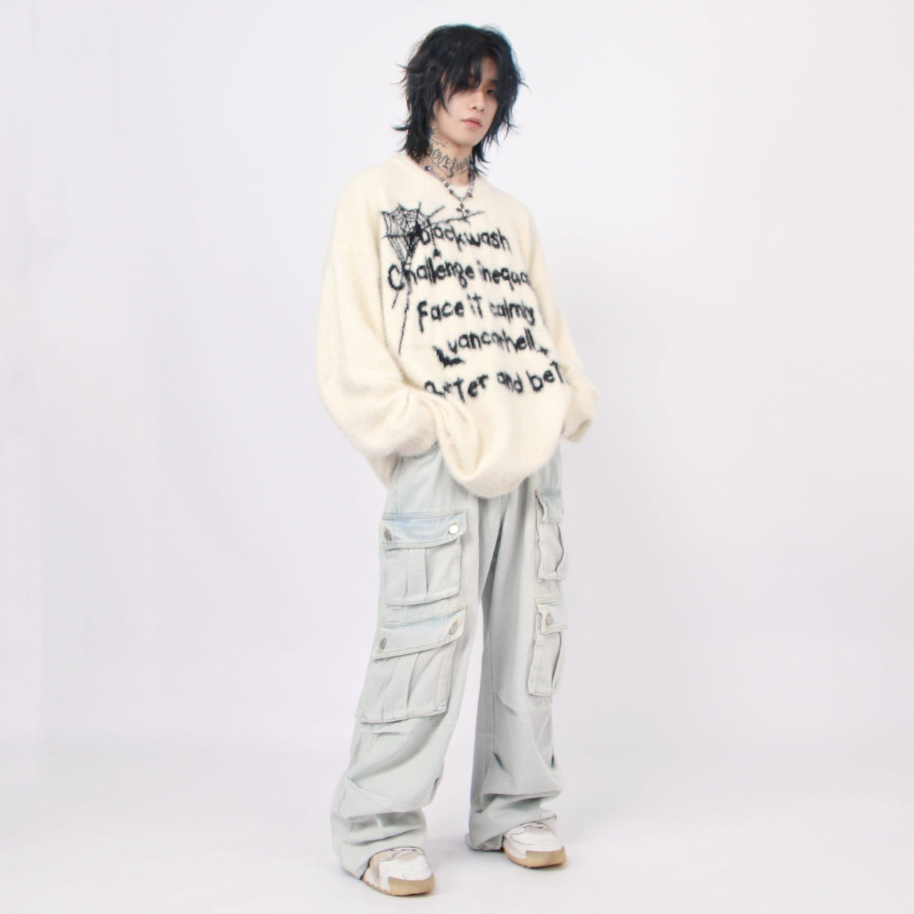 SPIDER TEXT KNIT MNW1443