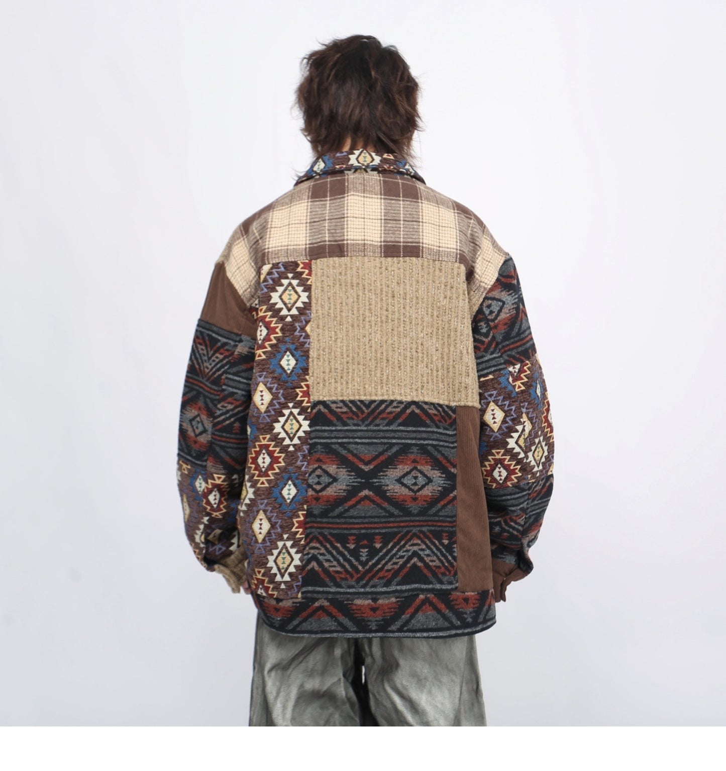 RETRO SPLICING JACKET MNW1898