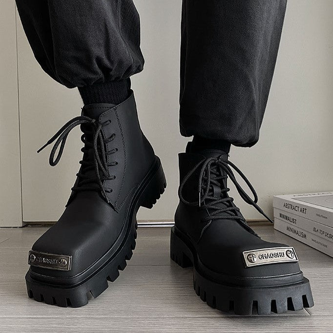 PLATE LACE UP BOOTS MNW1241