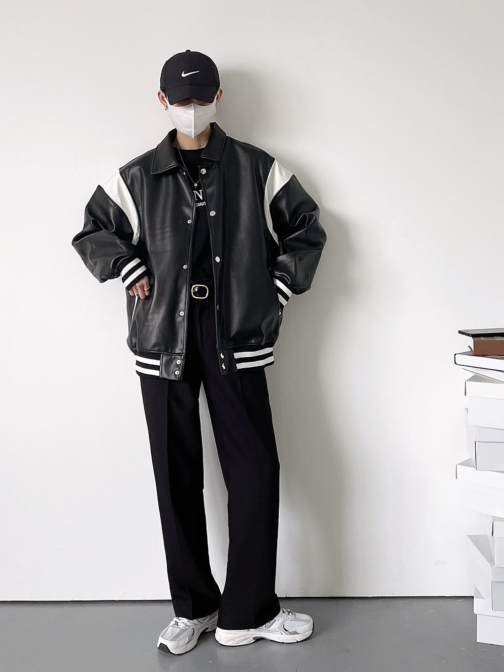 MONO PANEL VARSITY JACKET MNW2016