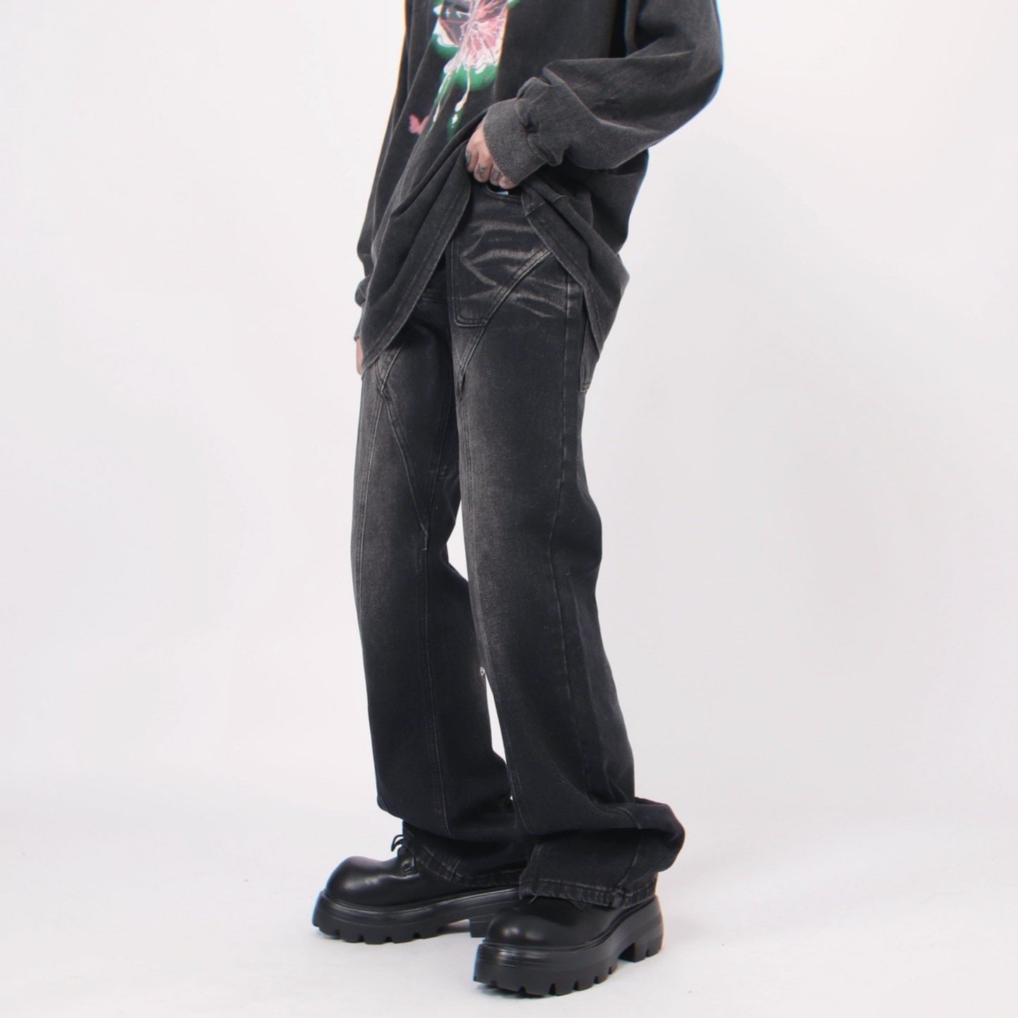 CROSSED DENIM PANTS MNW1273