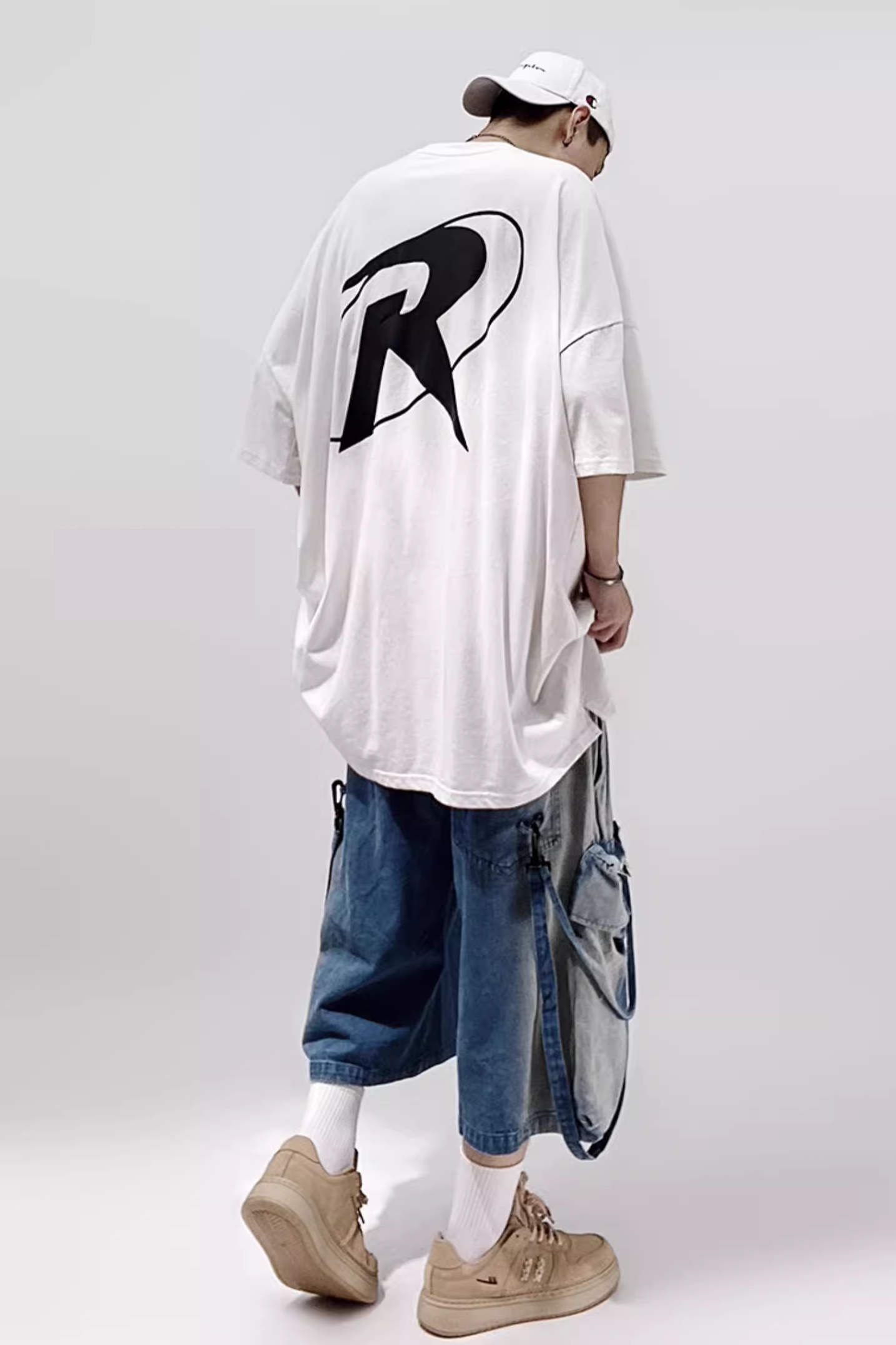 DENIM SHORT CARGO PANTS MNW660