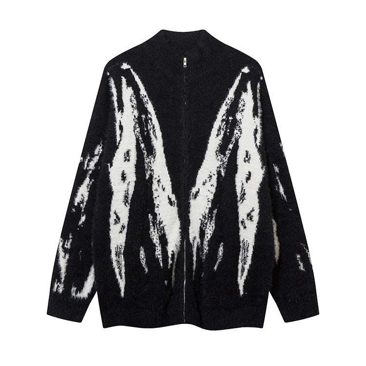 SCRIBBLE ZIP KNIT MNW1530