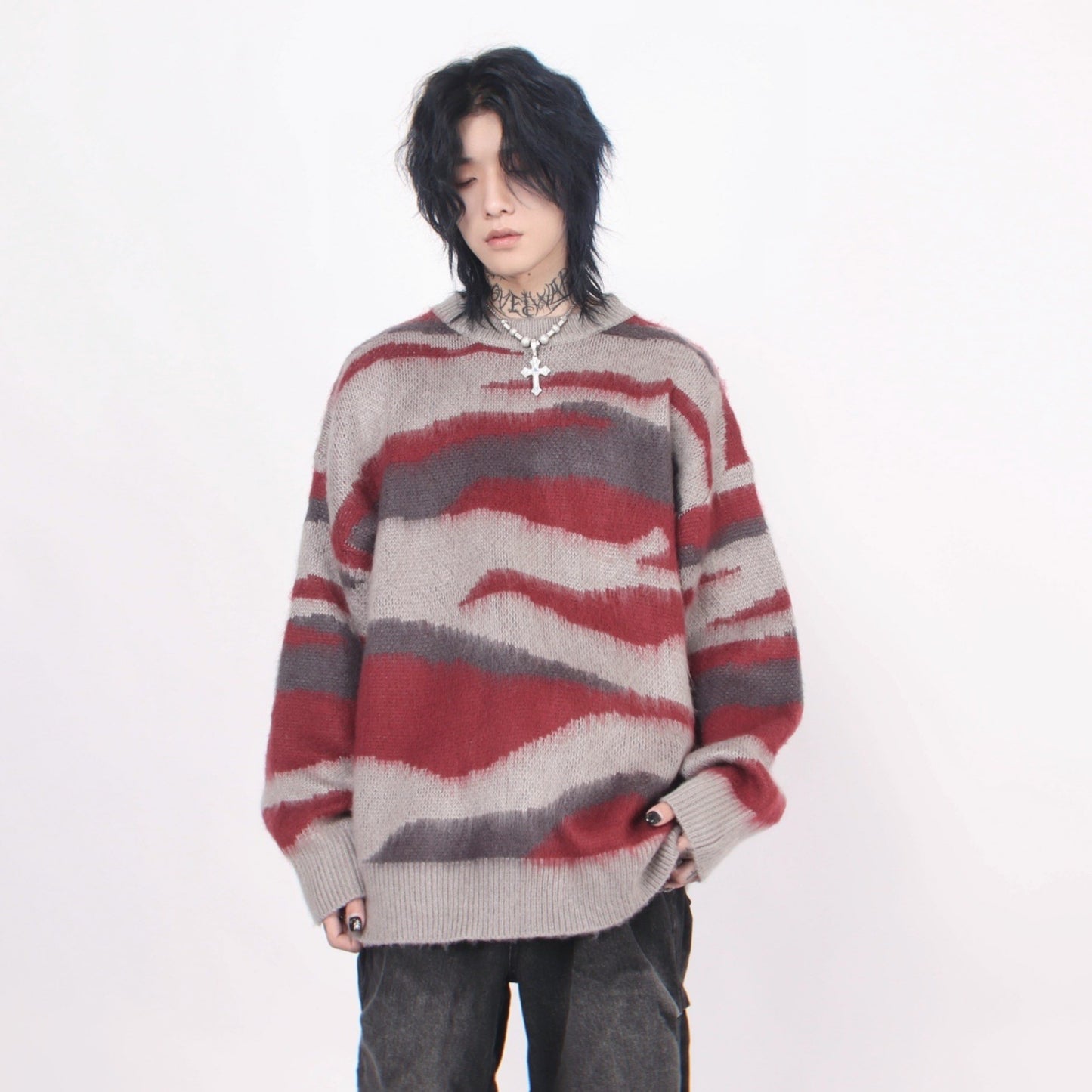 IRREGULAR COLOR KNIT MNW998