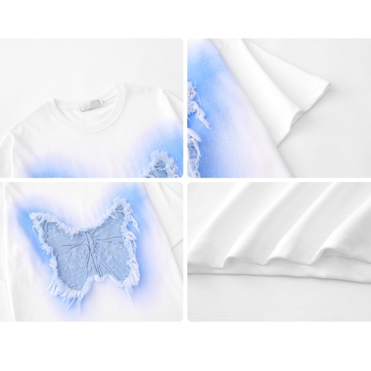 COLOR BUTTERFLY T-SHIRT MNW555