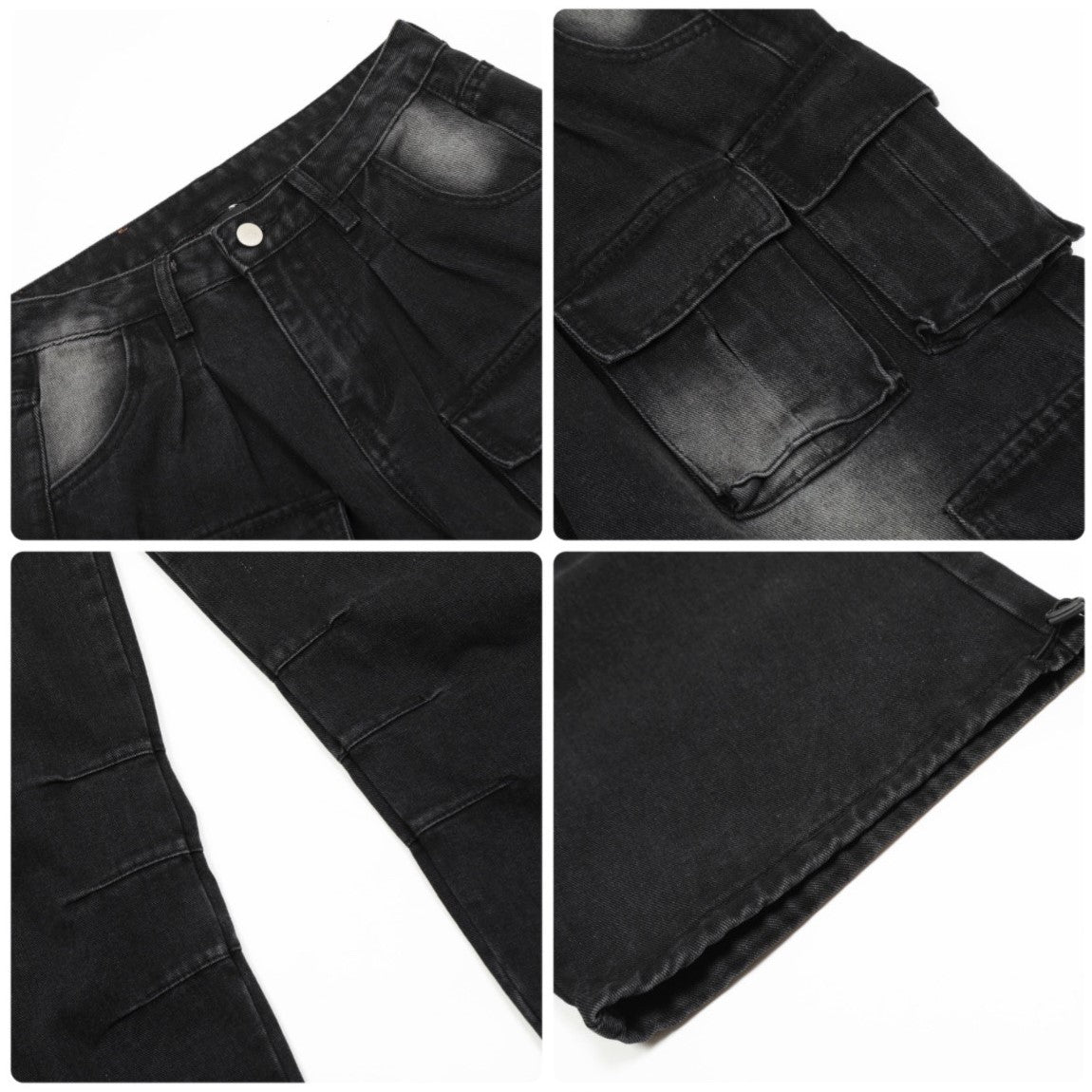 FADED DENIM CARGO MNW1174