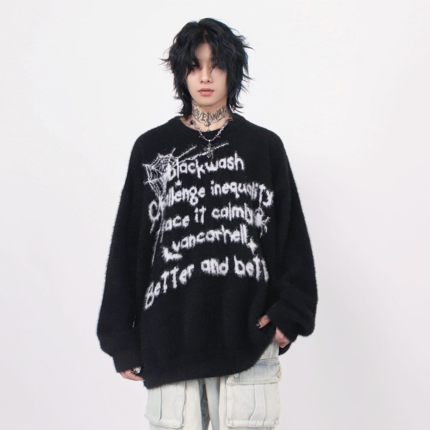 SPIDER TEXT KNIT MNW1443