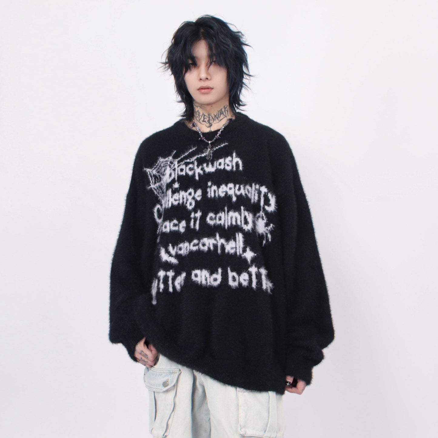 SPIDER TEXT KNIT MNW1443
