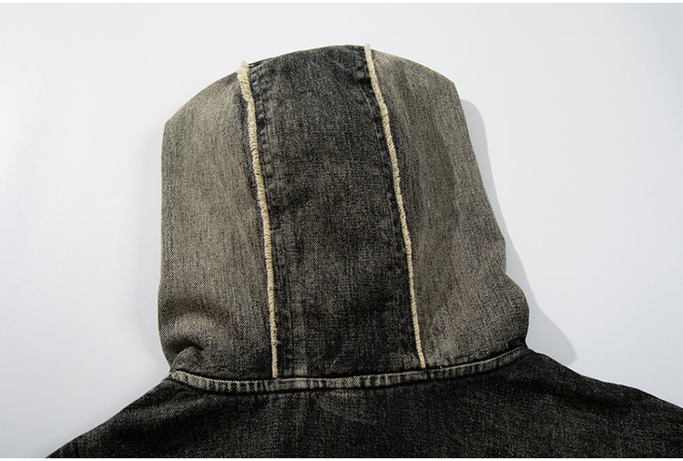 DENIM WASHED HOODIE MNW1929