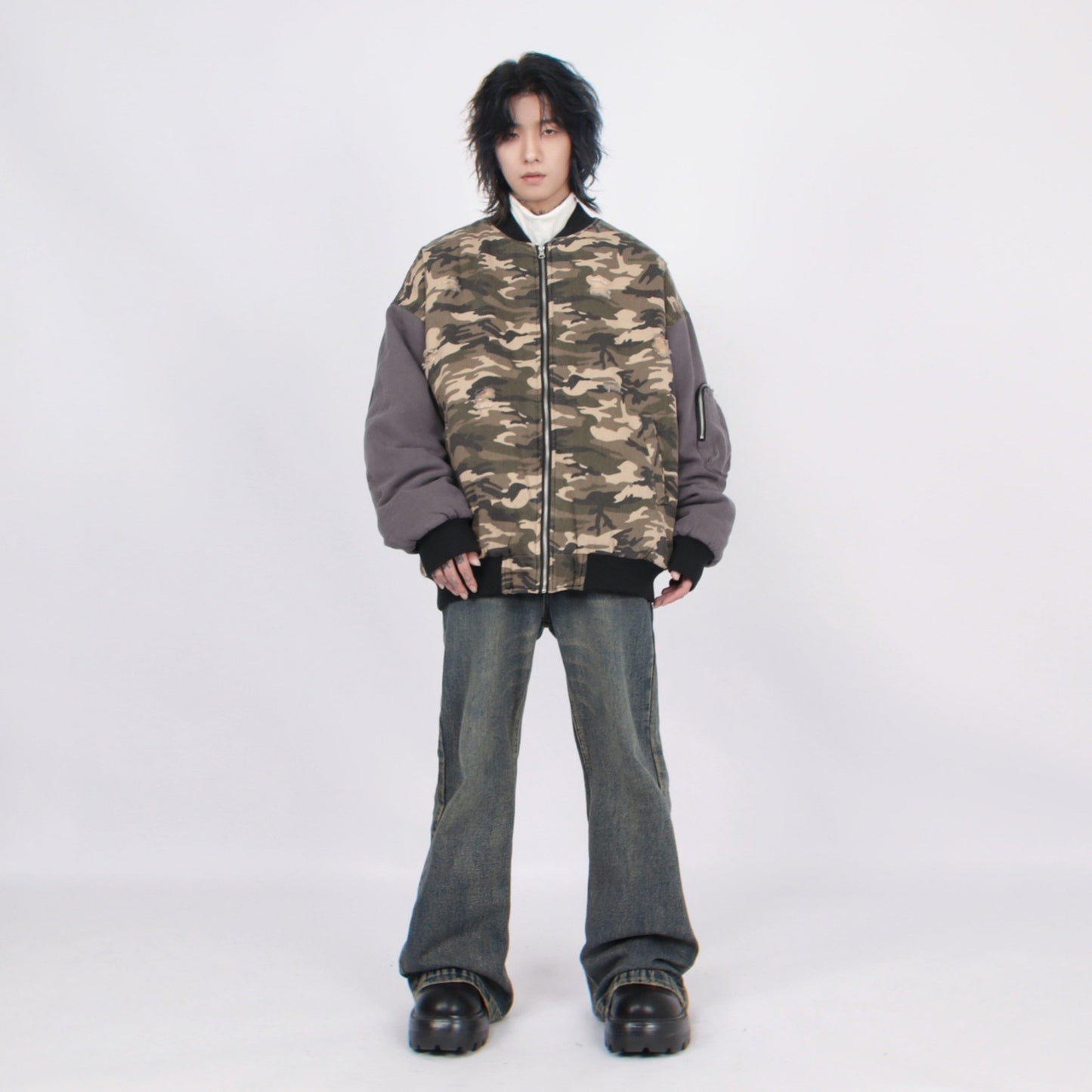 CAMOUFLAGE SWITCHING BLOUSON MNW1438