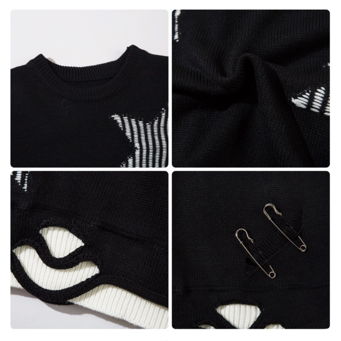 STAR DAMAGE KNIT MNW1278
