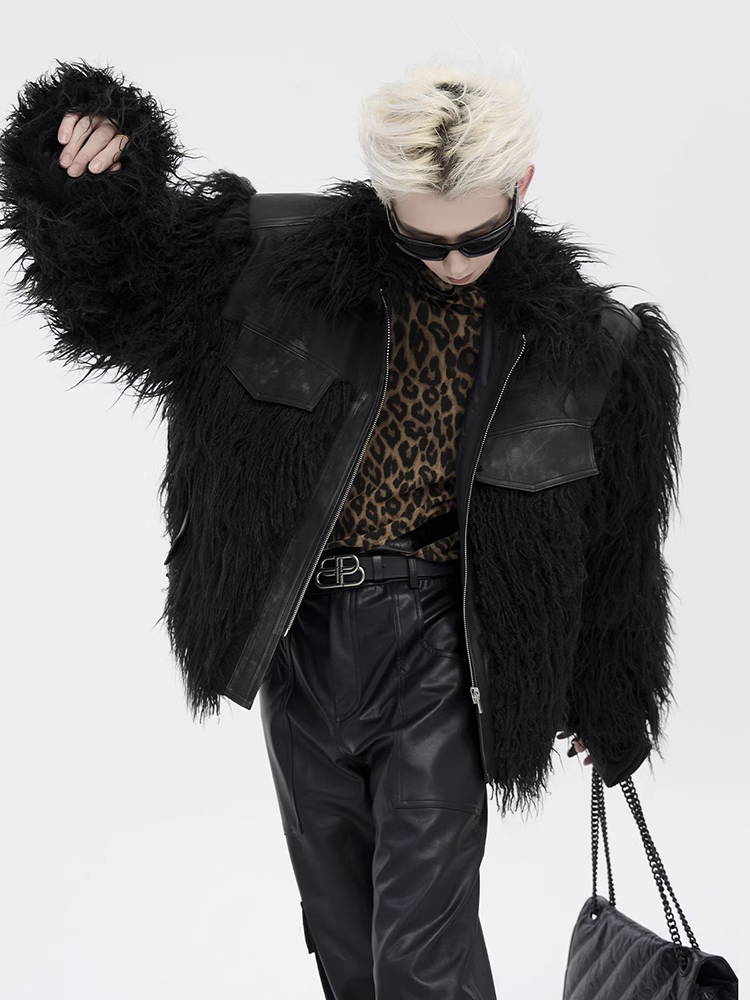 SWITCHABLE ECO FUR PU JACKET MNW1526