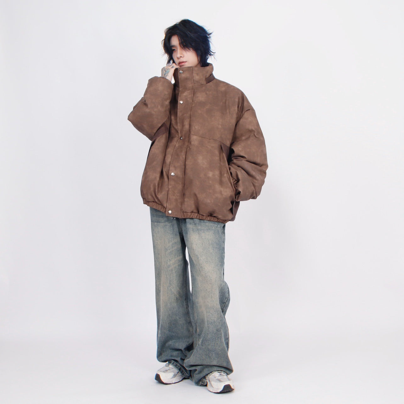 SPOTTED STAND PU JACKET MNW1555