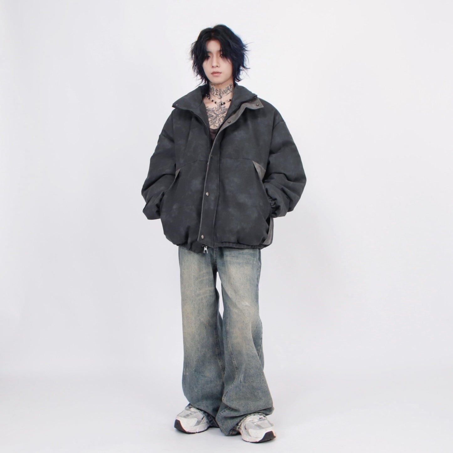 SPOTTED STAND PU JACKET MNW1555