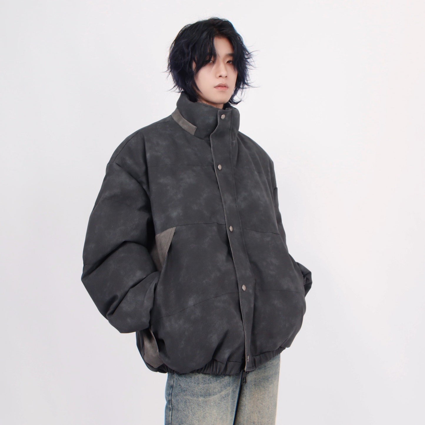 SPOTTED STAND PU JACKET MNW1555