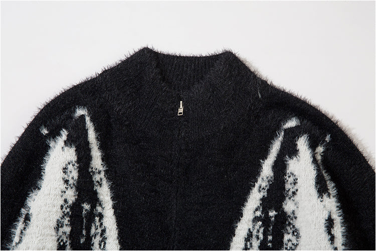 SCRIBBLE ZIP KNIT MNW1530