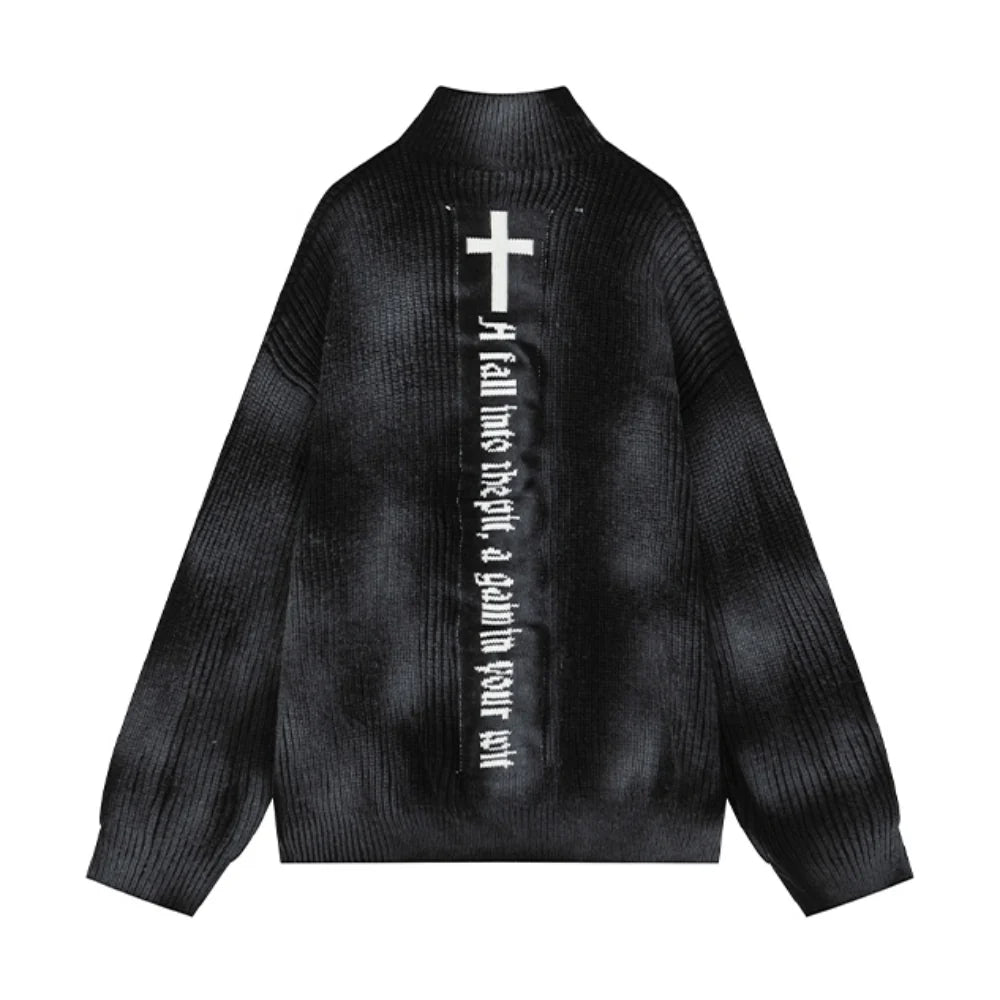 DIVINE SCAR ZIP KNIT MNW2039