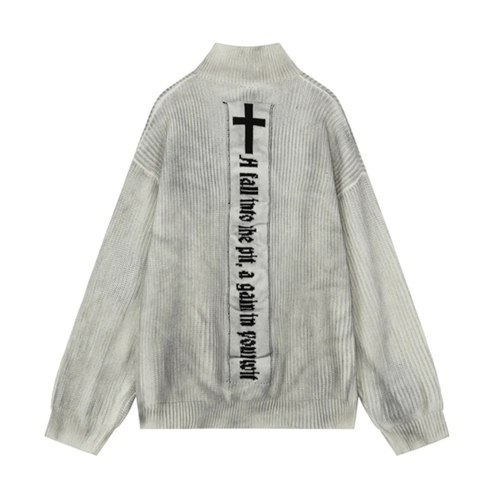 DIVINE SCAR ZIP KNIT MNW2039