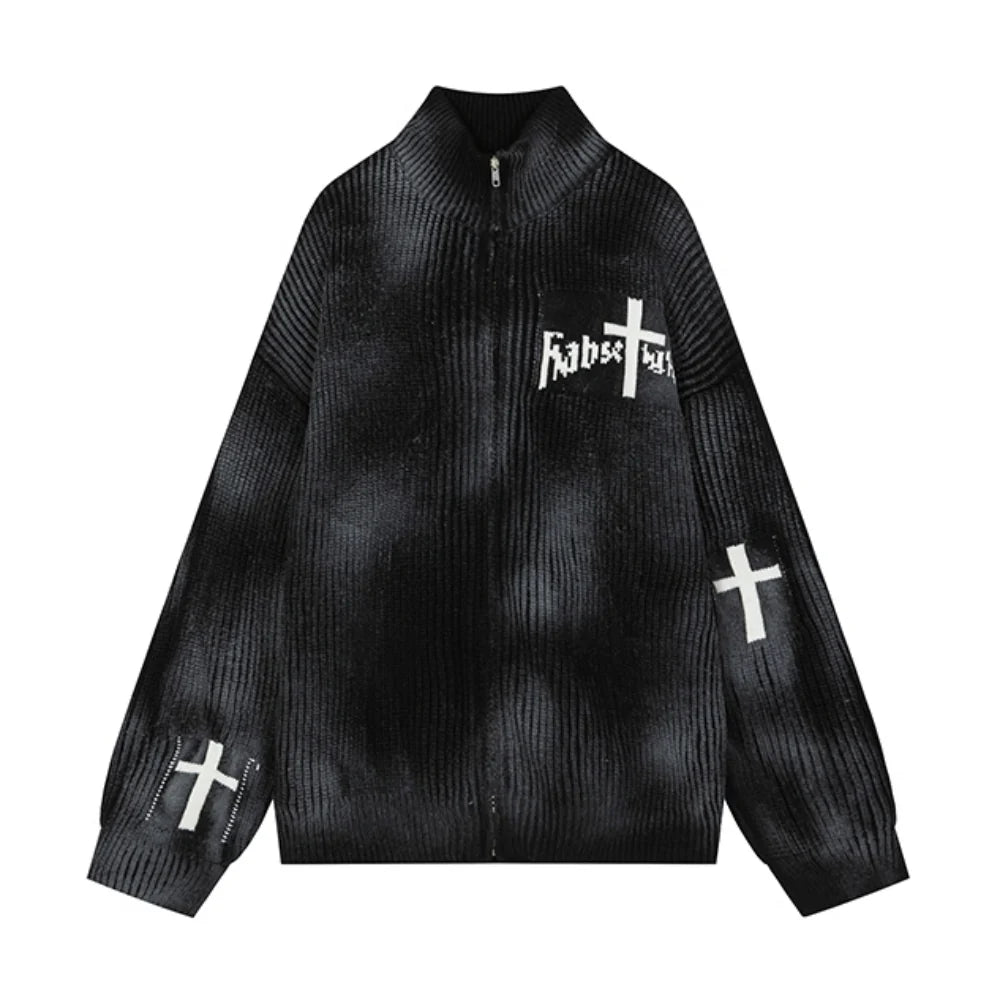 DIVINE SCAR ZIP KNIT MNW2039