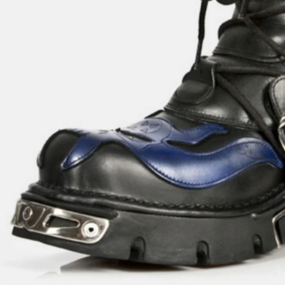 BLUE-BLACK REBEL BOOTS MNW1998