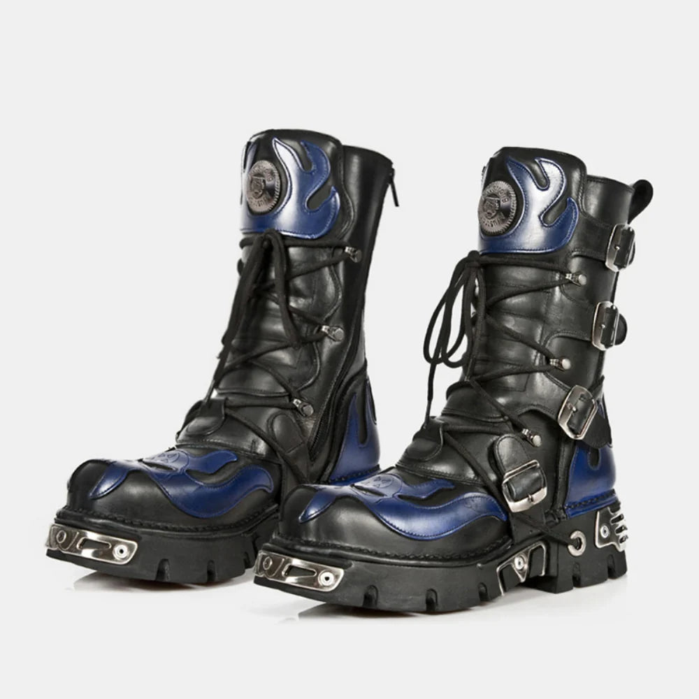 BLUE-BLACK REBEL BOOTS MNW1998