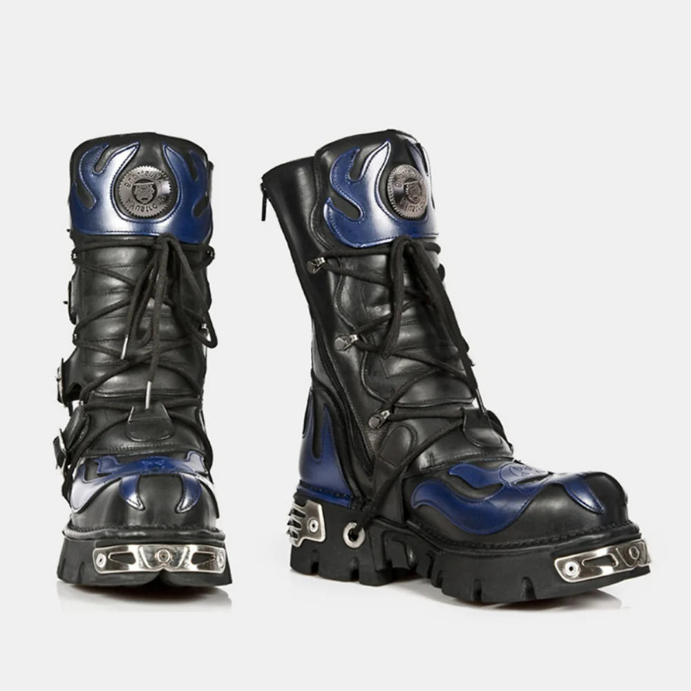 BLUE-BLACK REBEL BOOTS MNW1998
