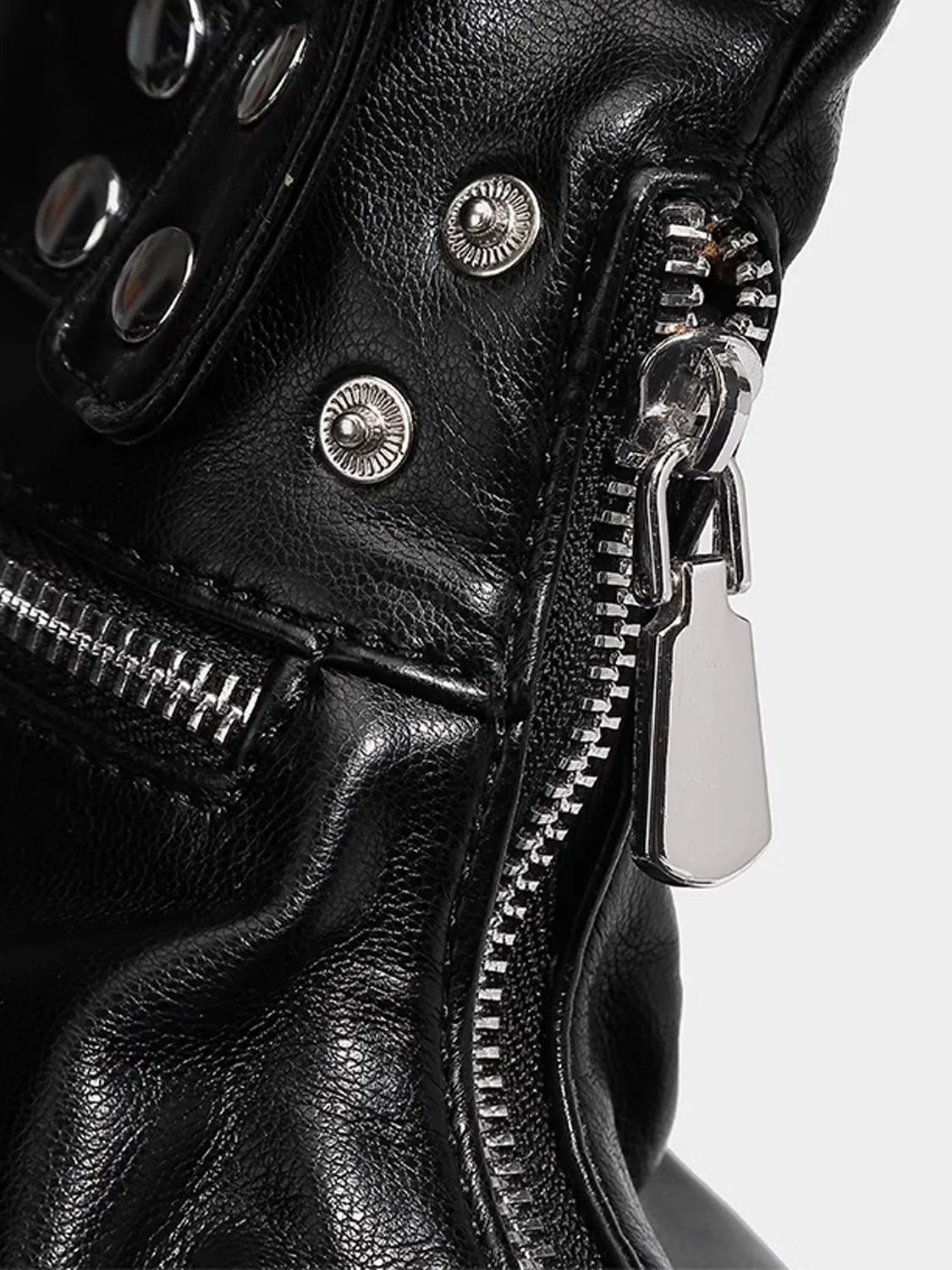 STUDDED BIKER SHOULDER BAG MNW1977