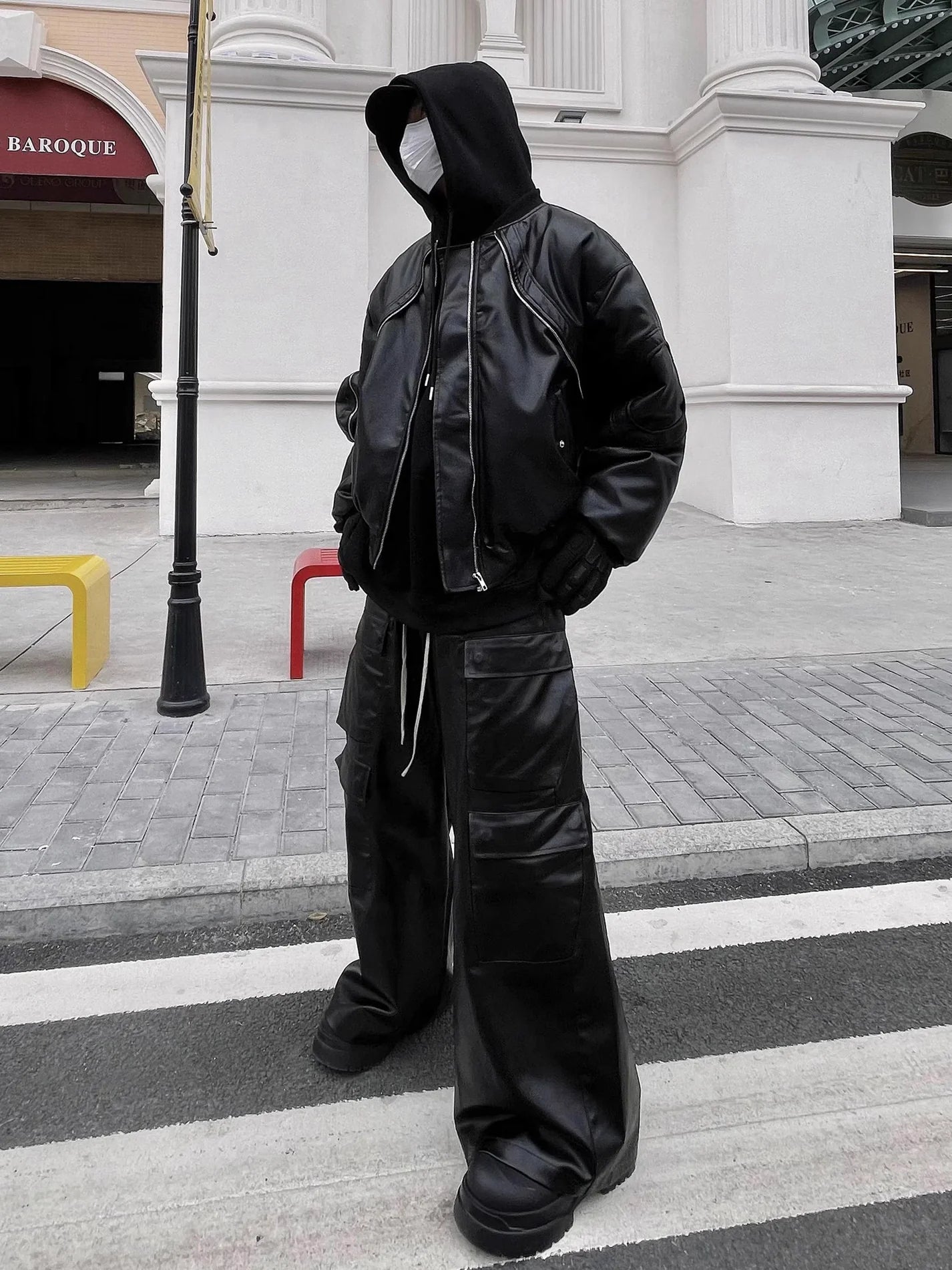 UTILITY LEATHER CARGO PANTS MNW1978