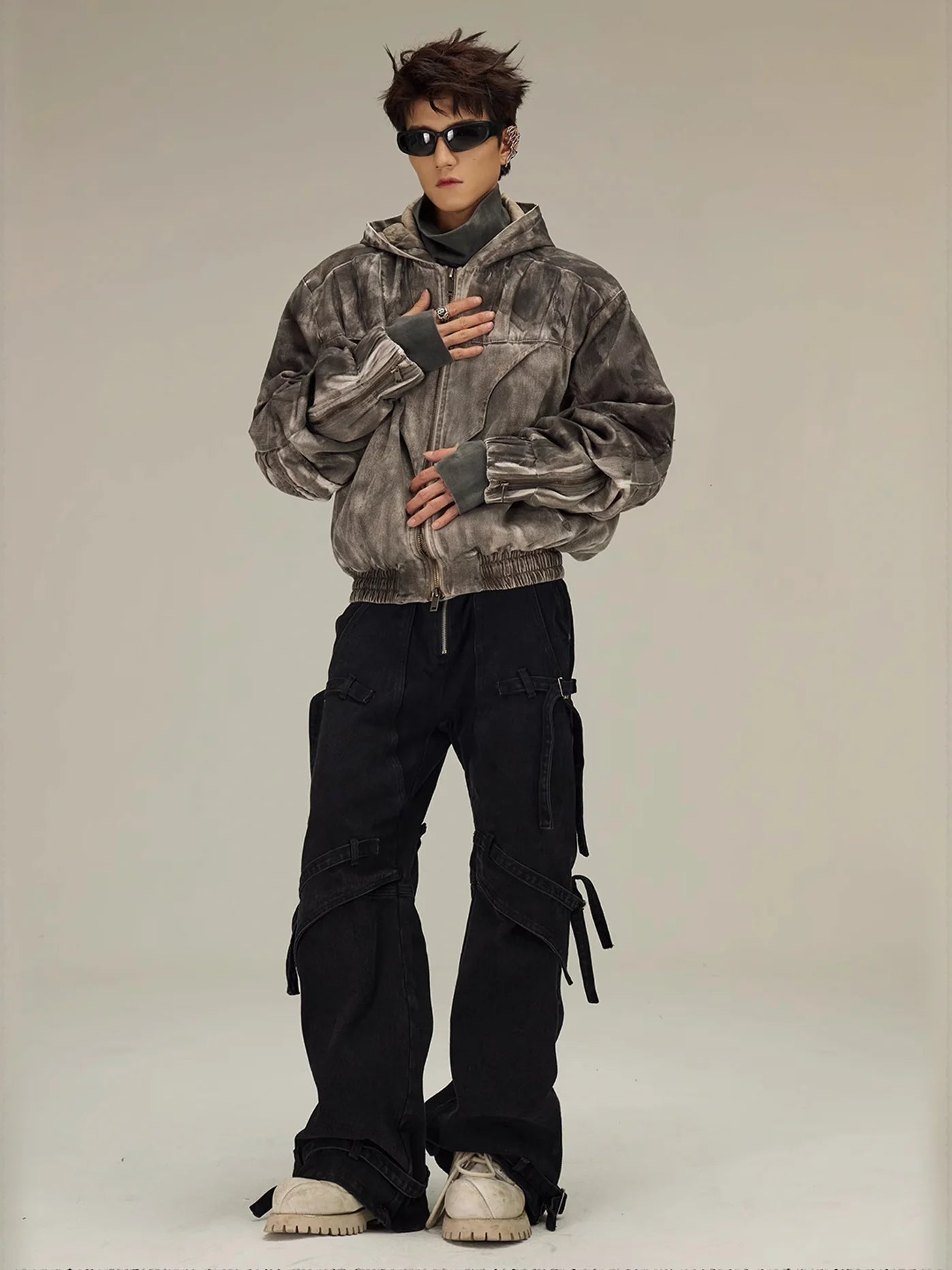 AGED CLAY HOODED JACKET MNW2003