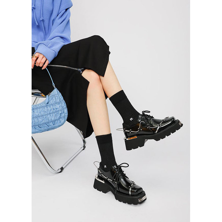 METAL PLATFORM PLATFORM SHOES M037