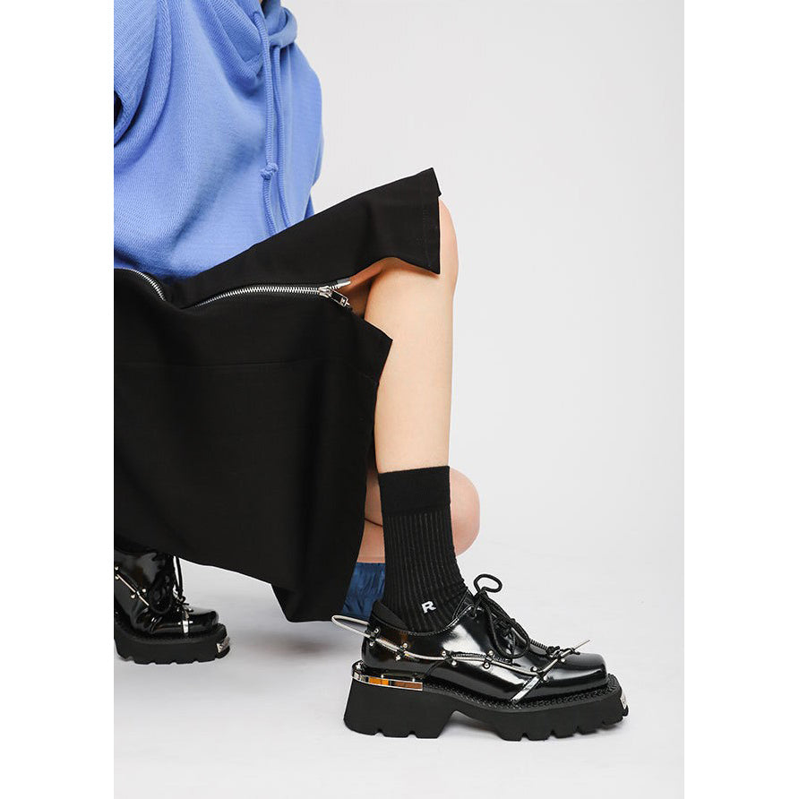 METAL PLATFORM PLATFORM SHOES M037