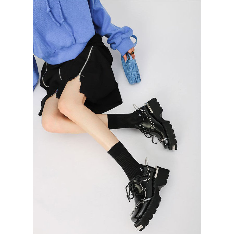 METAL PLATFORM PLATFORM SHOES M037