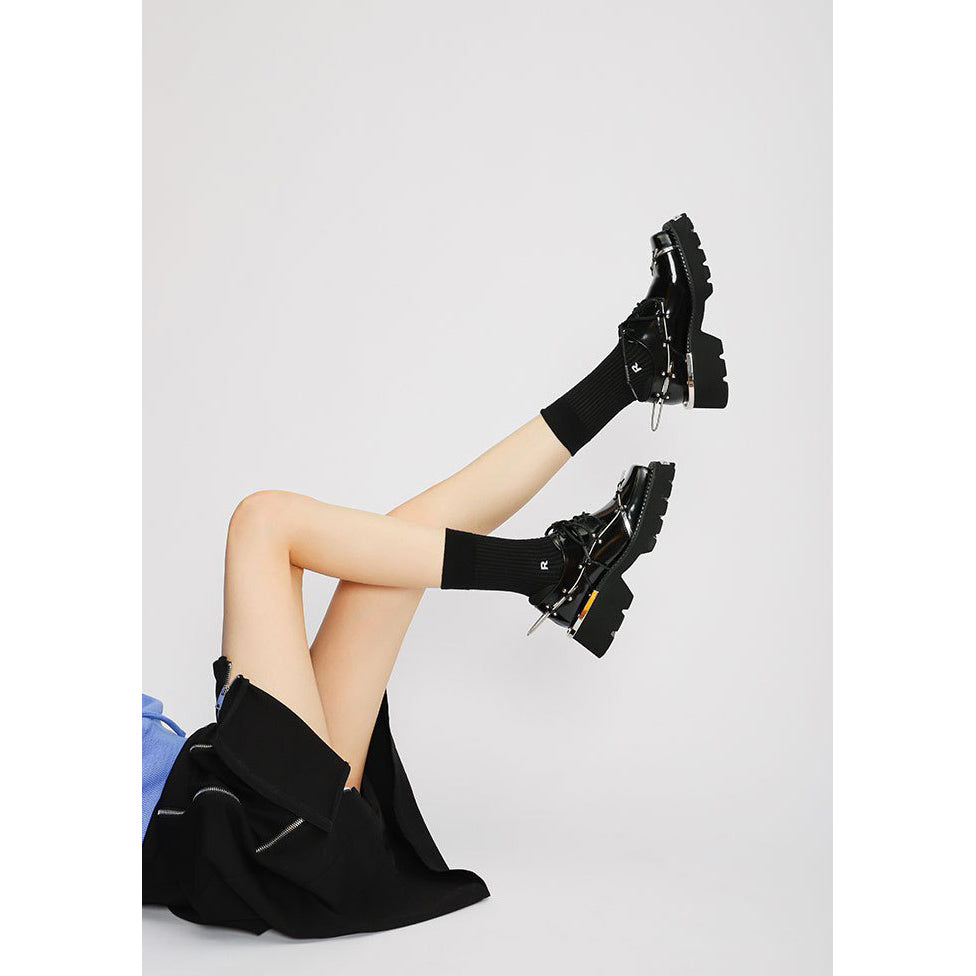 METAL PLATFORM PLATFORM SHOES M037
