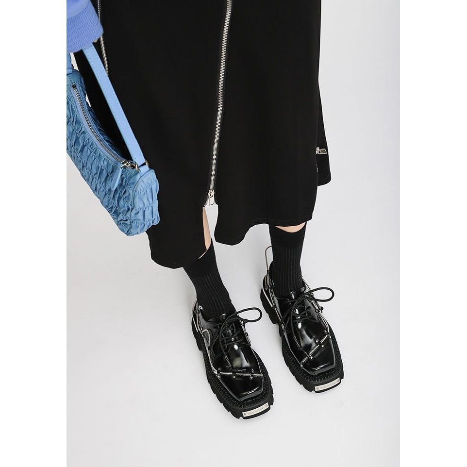 METAL PLATFORM PLATFORM SHOES M037