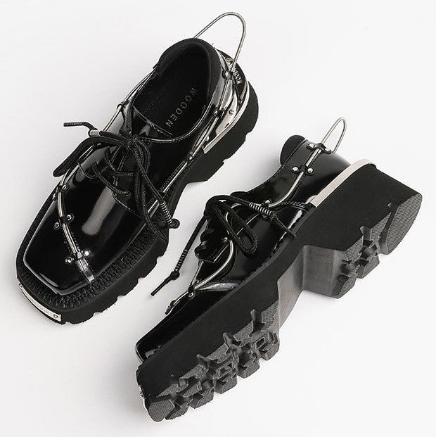 METAL PLATFORM PLATFORM SHOES M037
