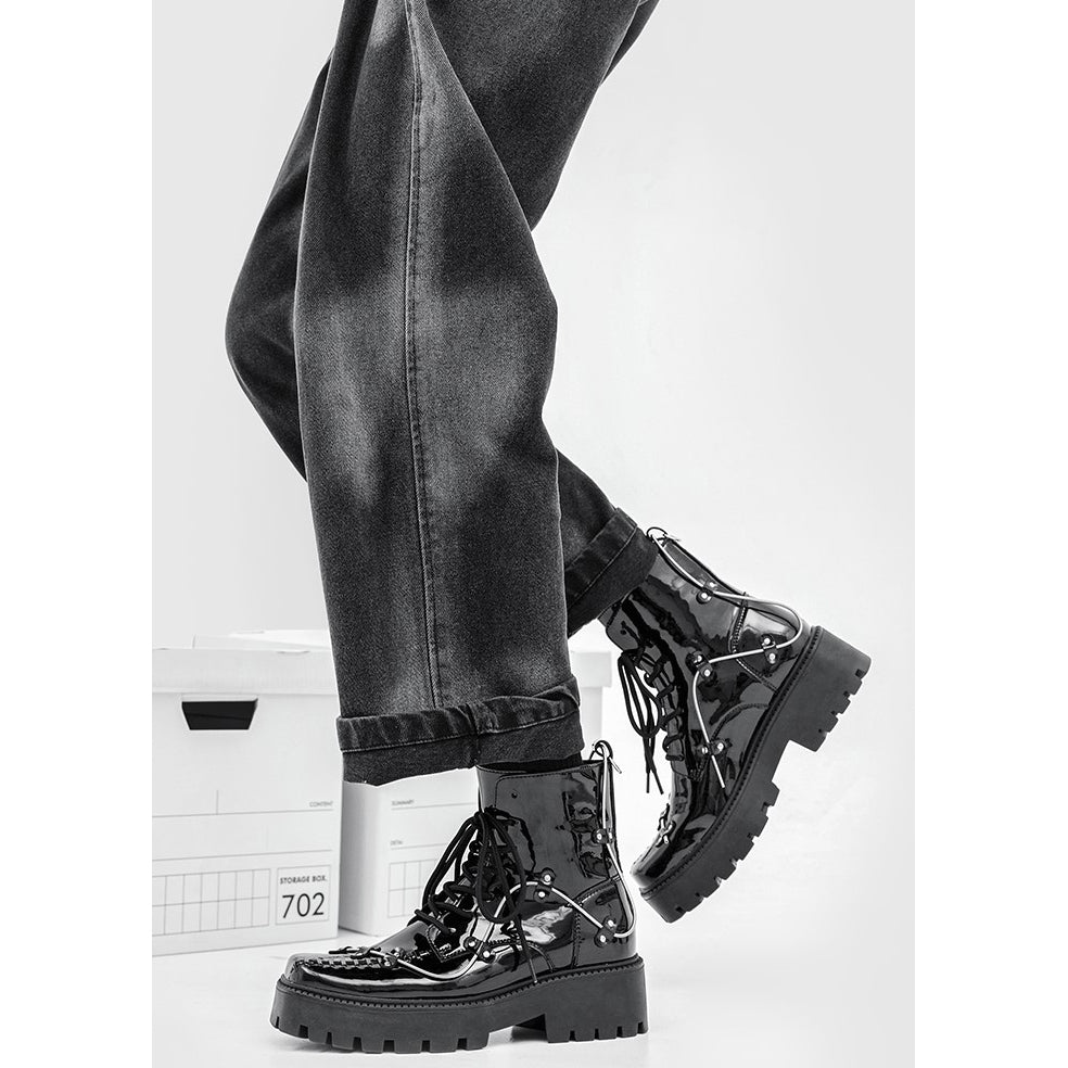 THICK METAL BOOTS M014