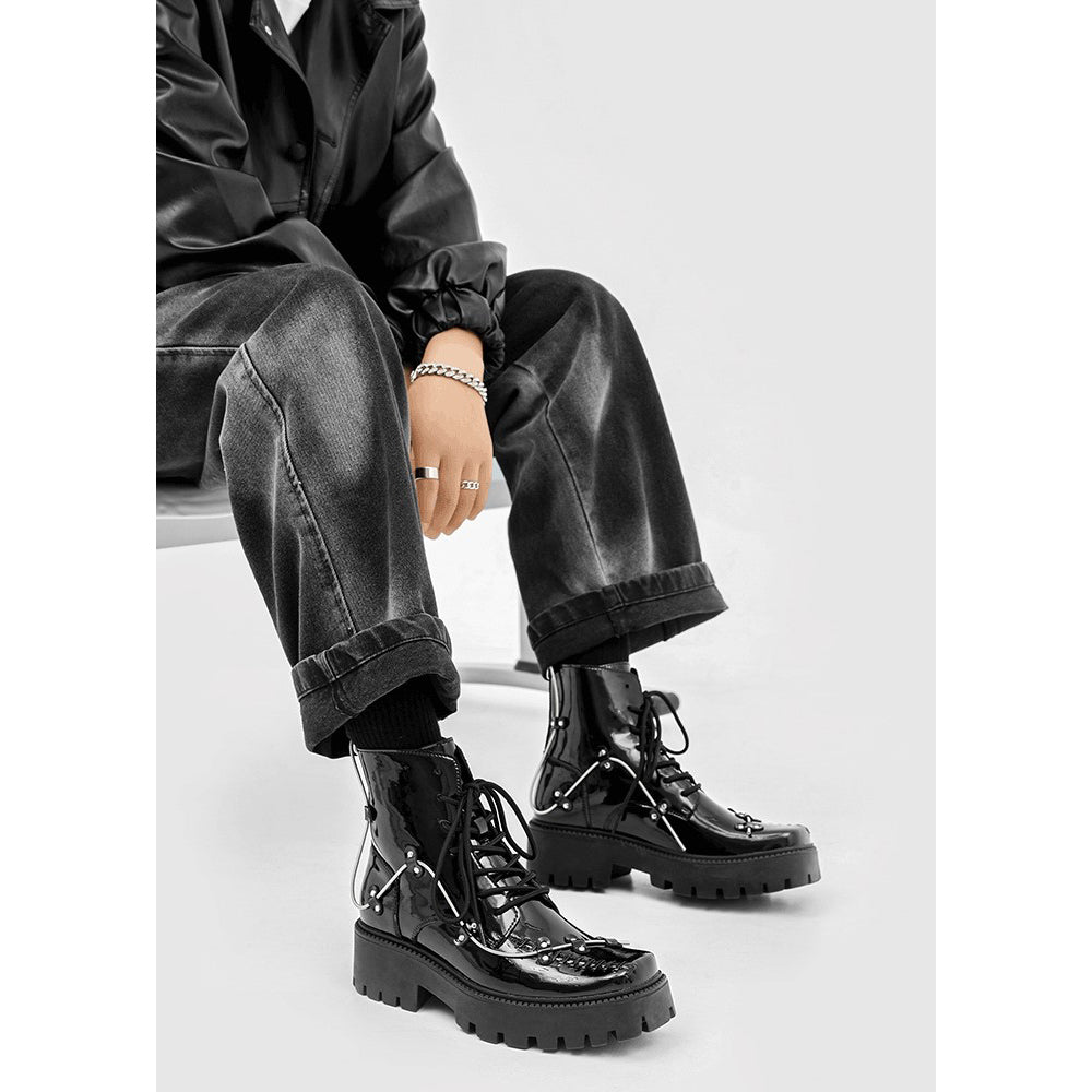 THICK METAL BOOTS M014