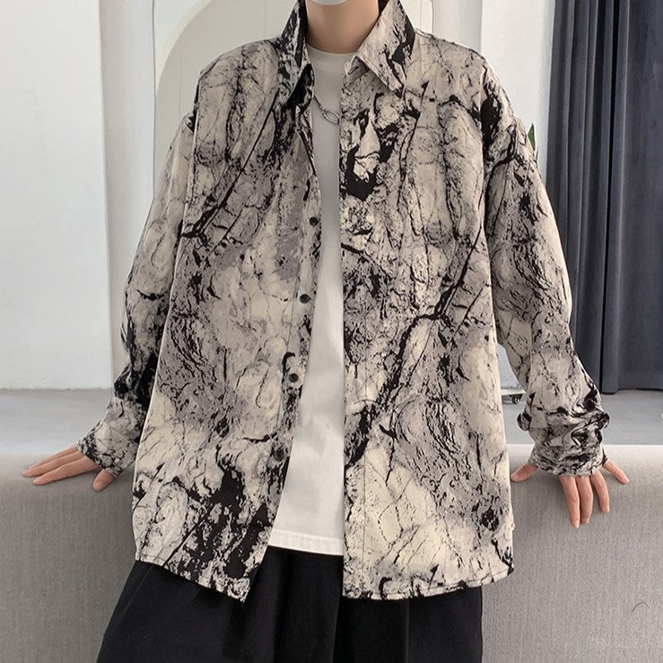 ABSTRACT PRINT SHIRT MNW358