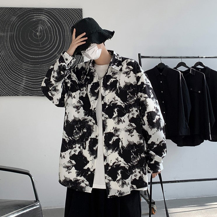 ABSTRACT PRINT SHIRT MNW357