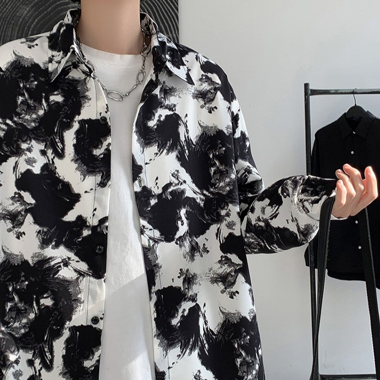ABSTRACT PRINT SHIRT MNW357