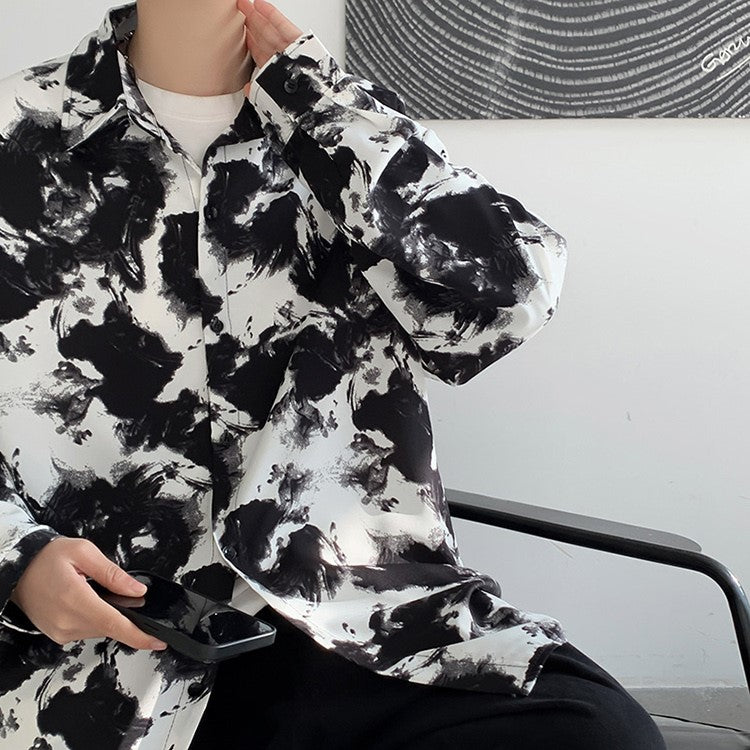 ABSTRACT PRINT SHIRT MNW358