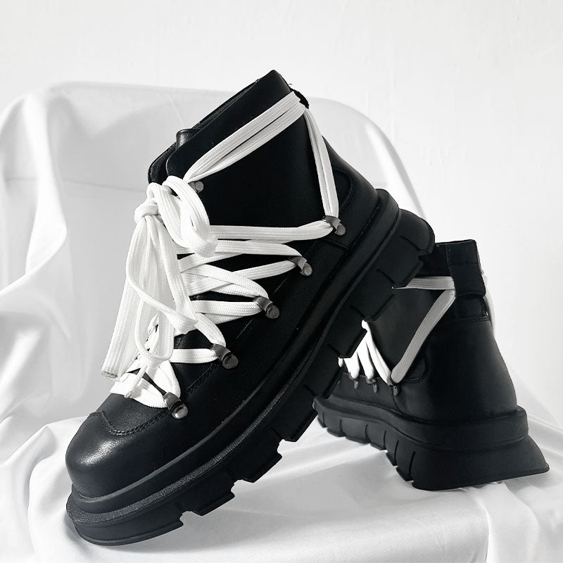 STRING CHUNK SOLE HIGH CUT SHOES MNW107