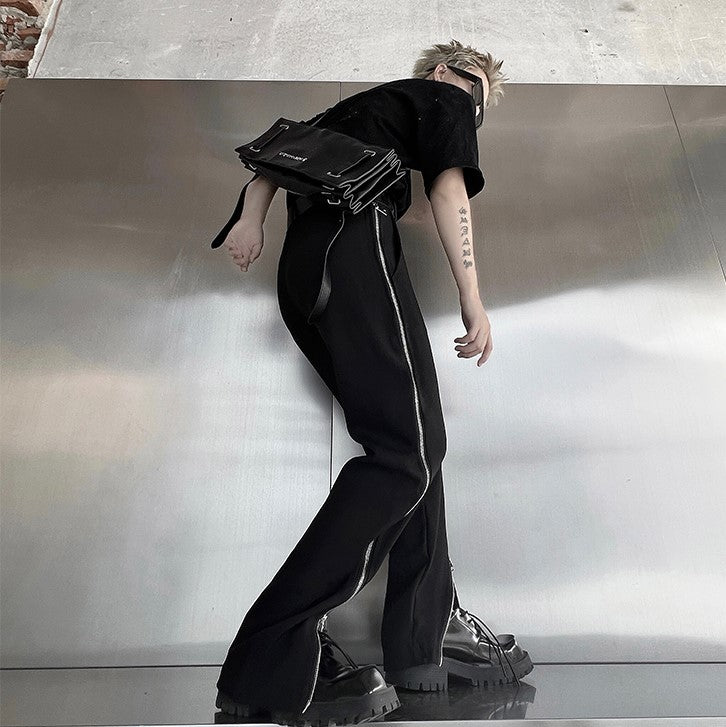 ZIP STRAIGHT PANTS M083